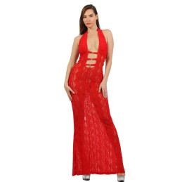 Robe longue en dentelle...