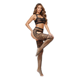Ensemble résille noire top...