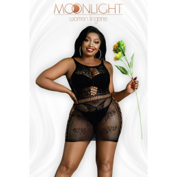 Robe résille noire motif...