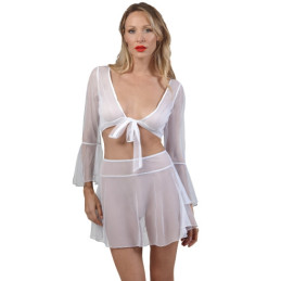 Top voile blanc à nouer...