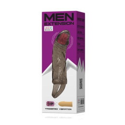 Gaine Extension Pénis Vibrante Black