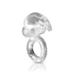 Anneau Vibrant Transparent Petit Lapin