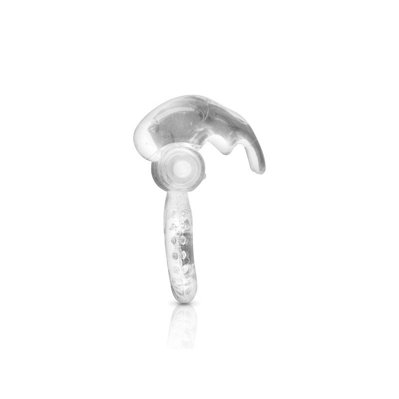 Anneau Vibrant Transparent Petit Lapin